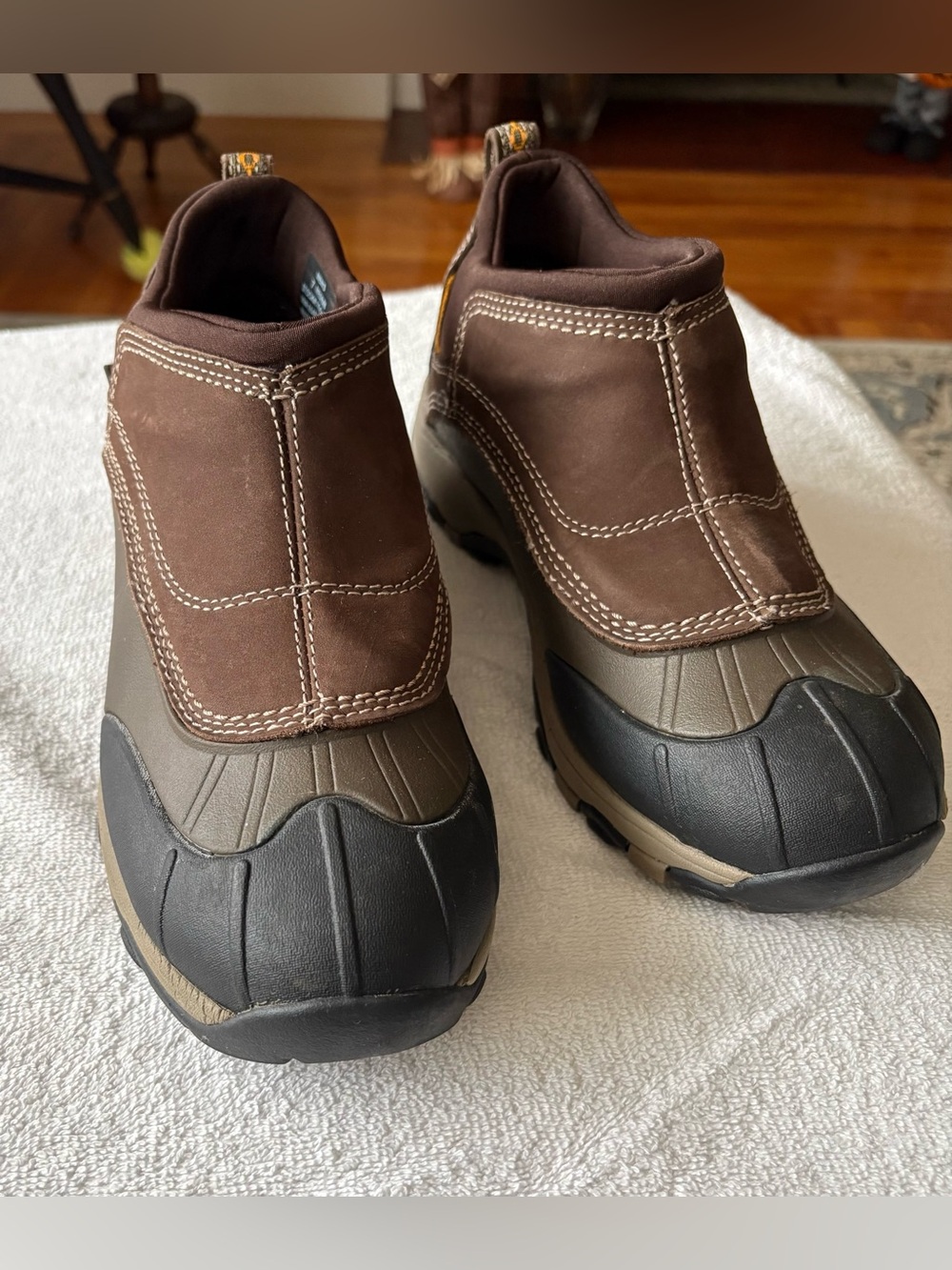 L.L. Bean Brown and Black Men’s Slip-On Rain & Snow Boots Storm Chaser